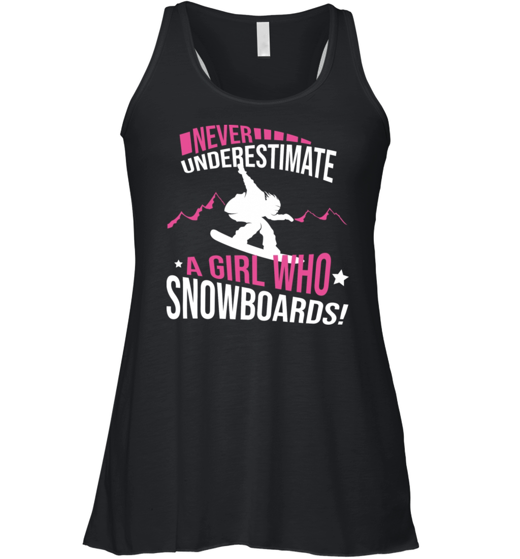Snowboard Outfit For A Extreme Sports Lover Women's Flowy Tank Top