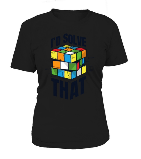 Id Solve That Speedsolving Speedcubing Cubing Women's T-Shirt
