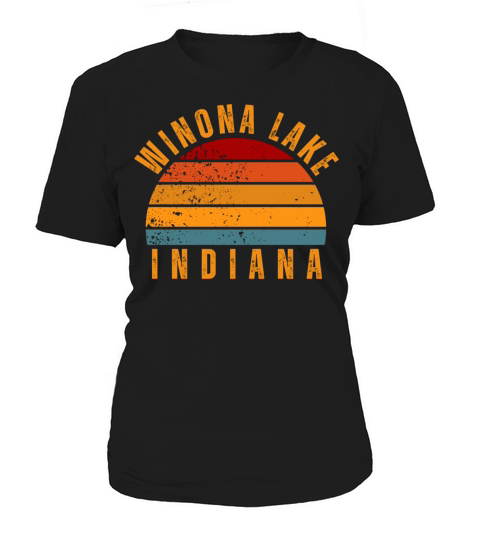 Winona Lake Indiana Vintage Retro Women's T-Shirt
