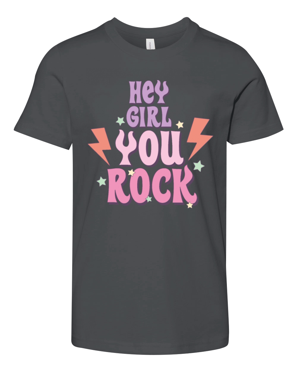 Hey Girl You Rock Youth Unisex Jersey Tee
