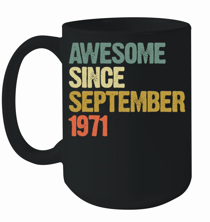 Awesome Since September 1971 Retro Vintage Gift Ceramic Mug