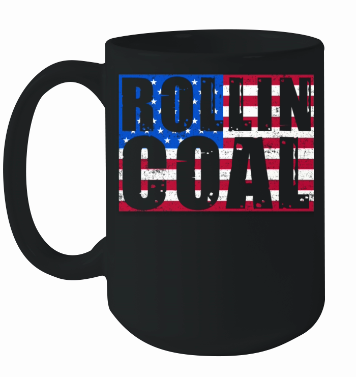 Usa Coal Roll Design For Diesel Drivers Ceramic Mug