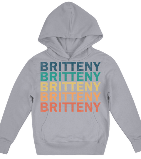 Britteny Name T Shirt - Britteny Vintage Retro Nam Kids Hoodie