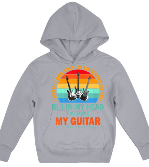 I Might Look Like Im Listening To You Funny Kids Hoodie