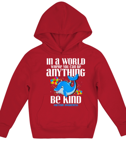 In A World Where You Can Be Anything Be Kind Kids Hoodie