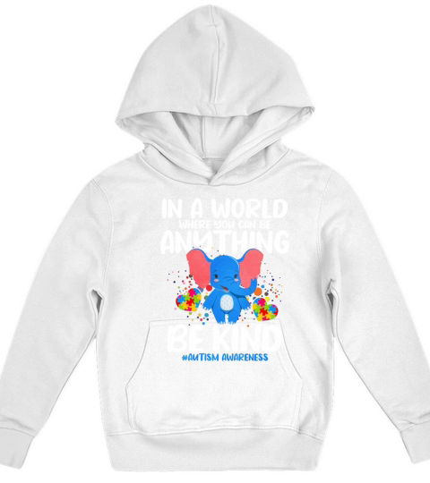 In A World Where You Can Be Anything Be Kind Kids Hoodie