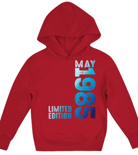 On May 1985 Year 1985 Retro 1985 Vintage Since Kids Hoodie