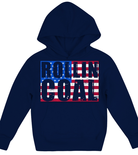 Usa Coal Roll Design For Diesel Drivers Kids Hoodie