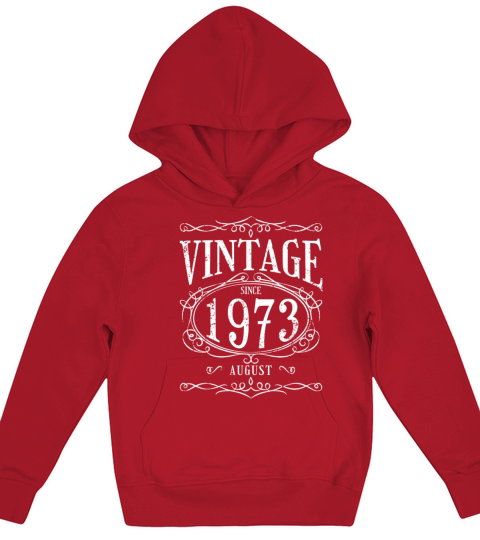 Vintage since August 1973 - Birthday Present Kids Hoodie