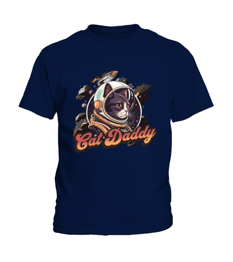 Astrocat Retro graphic Cat Daddy Vintage Eighties Kids T-Shirt