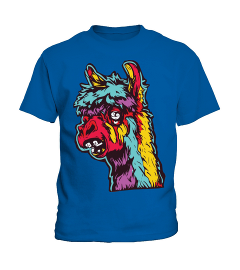 Horror Scary Zombie Alpaca Kids T-Shirt