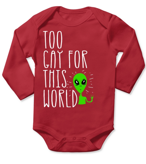 Too Gay For This World Gay Pride Parade LGBTQ Long Sleeve Baby One-Piece