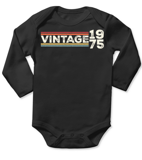 Vintage 1975 Gifts Legend for 48 Years Old - 48th Long Sleeve Baby One-Piece