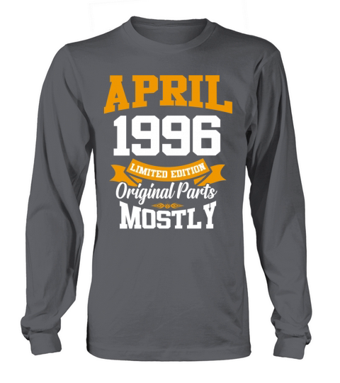 April 1996 Vintage Birthday Present Long sleeved Unisex