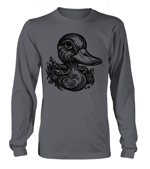 Cute Little Vintage Duck With Huge Beak Long sleeved Unisex