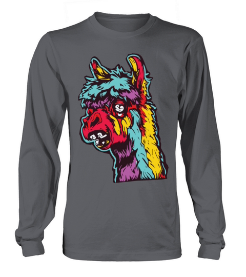 Horror Scary Zombie Alpaca Long sleeved Unisex