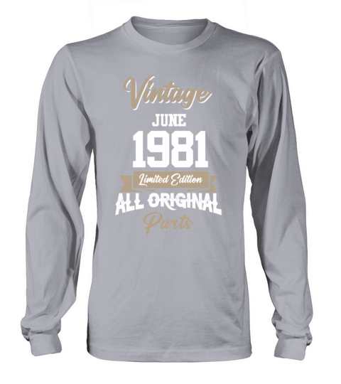 June 1968 Vintage Birthday Present Long sleeved Unisex
