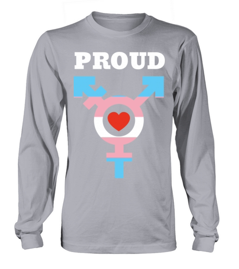 Transgender Proud Heart Long sleeved Unisex