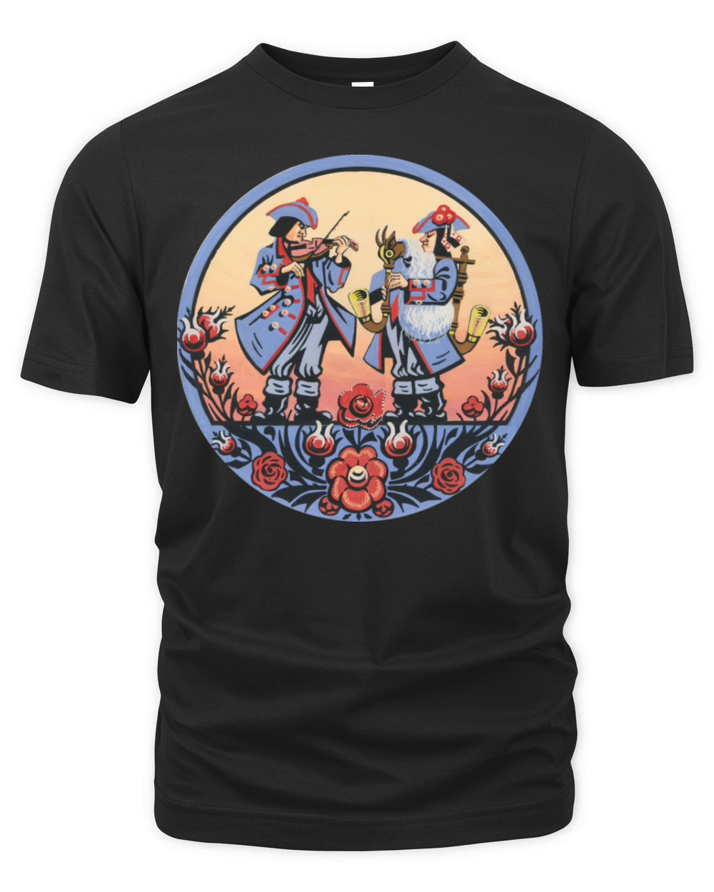 Sorbian wendish folklore - musicians Organic Unisex T-shirt