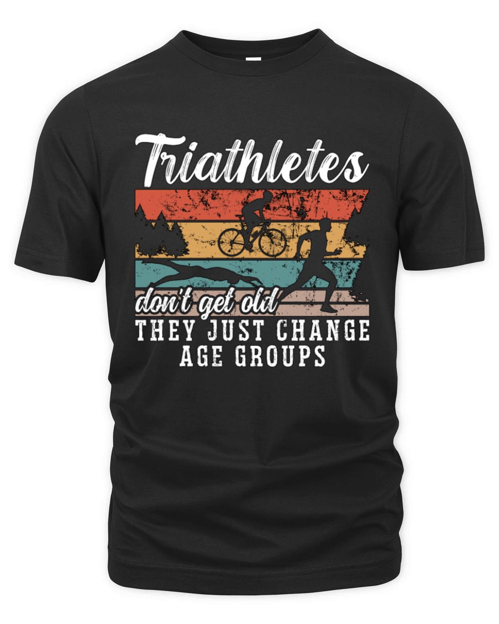 Triathlon Triathletes Dont Get Old Training Race Organic Unisex T-shirt