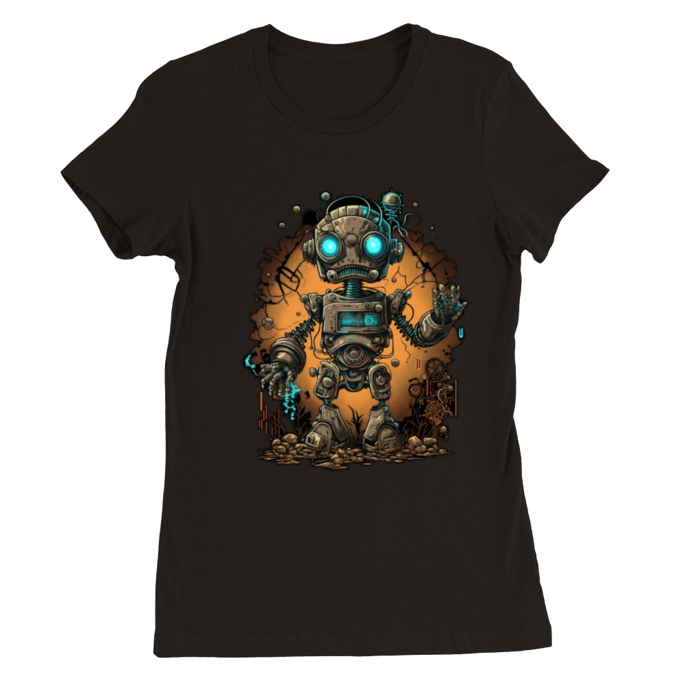 robot Premium Womens Crewneck T-shirt