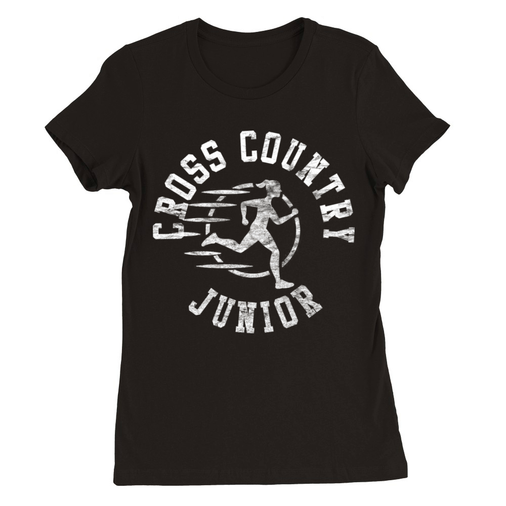 Vintage Cross Country Junior Premium Womens Crewneck T-shirt