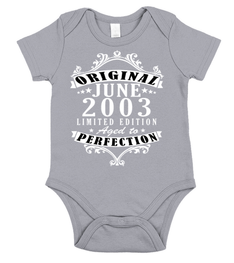20th birthday Year of birth June 2003 Born in 2003 Short Sleeve Baby One-Piece