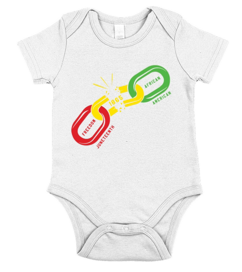 Freedom Chain Celebrate Juneteenth Black History Short Sleeve Baby One-Piece