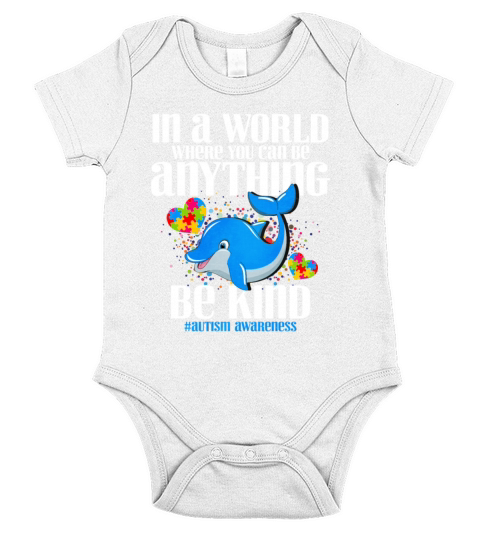 In A World Where You Can Be Anything Be Kind Short Sleeve Baby One-Piece