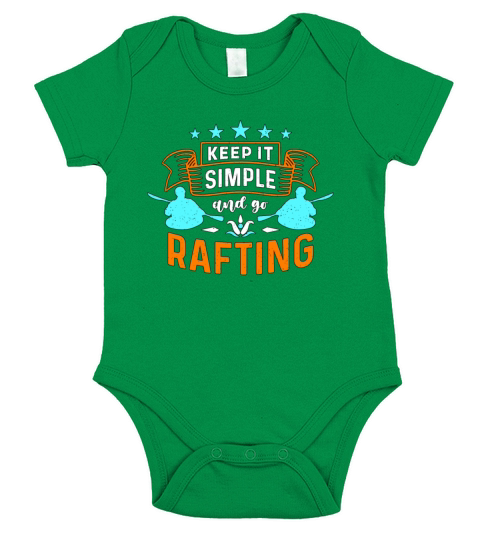 Rafting Keep It Simple And Go Water Sports Boating Short Sleeve Baby One-Piece