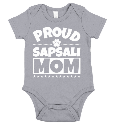 Sapsali Dog Mom Proud Funny Short Sleeve Baby One-Piece