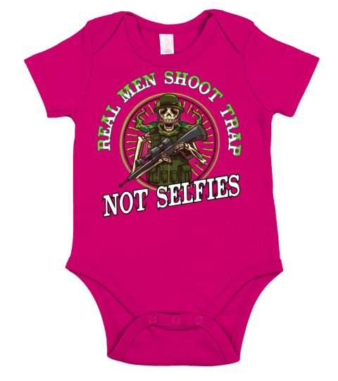 Shotgun And Clay Pigeon Funny Clay And Trap Short Sleeve Baby One-Piece
