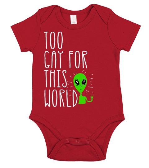 Too Gay For This World Gay Pride Parade LGBTQ Short Sleeve Baby One-Piece