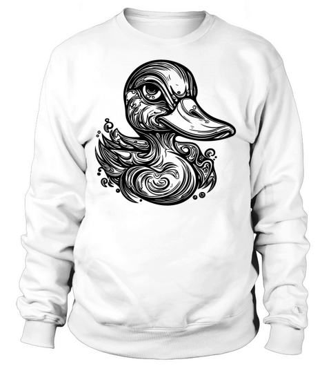 Cute Little Vintage Duck With Huge Beak Sweatshirt Unisex