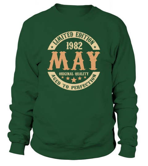 May 1982 Vintage Birthday Present Sweatshirt Unisex