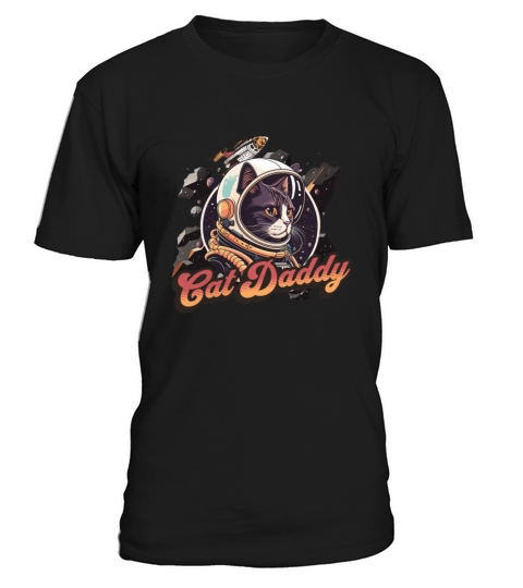 Astrocat Retro graphic Cat Daddy Vintage Eighties T-Shirt Unisex