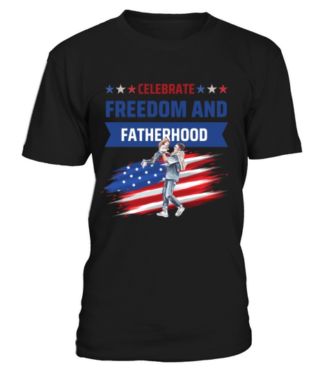 Celebrate Freedom and Fatherhood with flag America T-Shirt Unisex