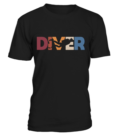 Vintage Diver Scuba Diving Dive Underwater Sea T-Shirt Unisex
