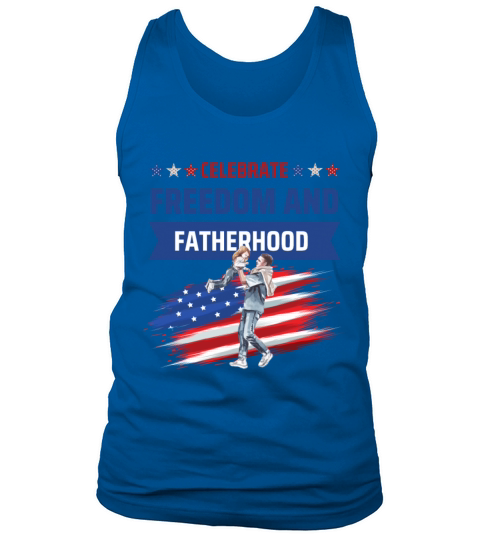 Celebrate Freedom and Fatherhood with flag America Tank Top Unisex