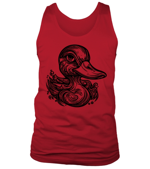 Cute Little Vintage Duck With Huge Beak Tank Top Unisex