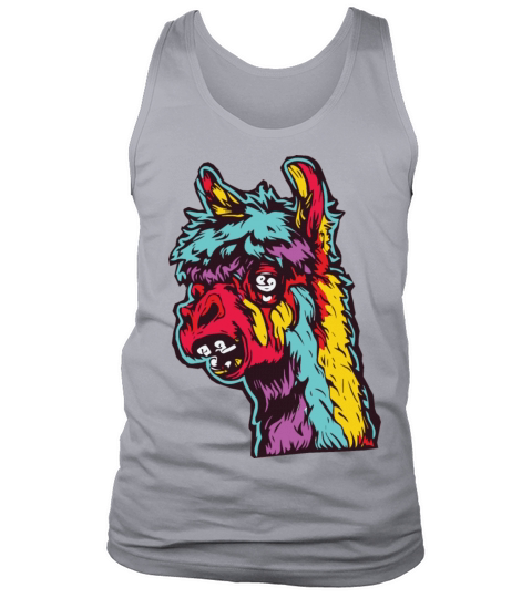 Horror Scary Zombie Alpaca Tank Top Unisex