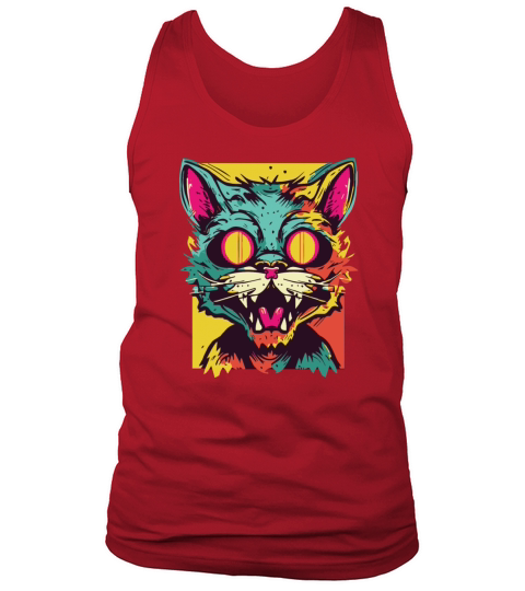 Horror Scary Zombie cat2 Tank Top Unisex