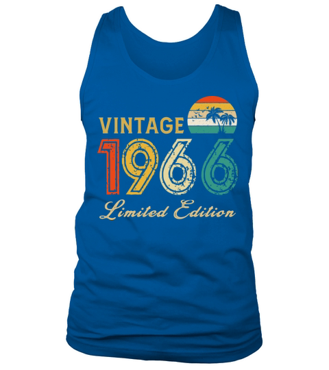 Vintage 1966 Limited Edition Made In 1966 Birthday Tank Top Unisex
