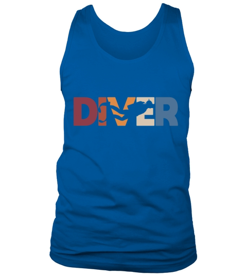 Vintage Diver Scuba Diving Dive Underwater Sea Tank Top Unisex