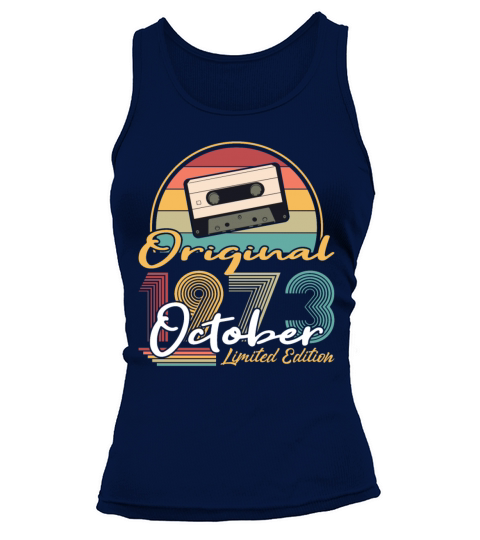 50th birthday october 1973 original 1973 Tank top Woman