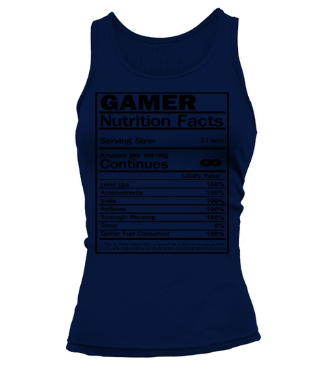 Fuel Up with Gamer Nutrition Facts Tank top Woman