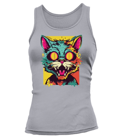 Horror Scary Zombie cat2 Tank top Woman