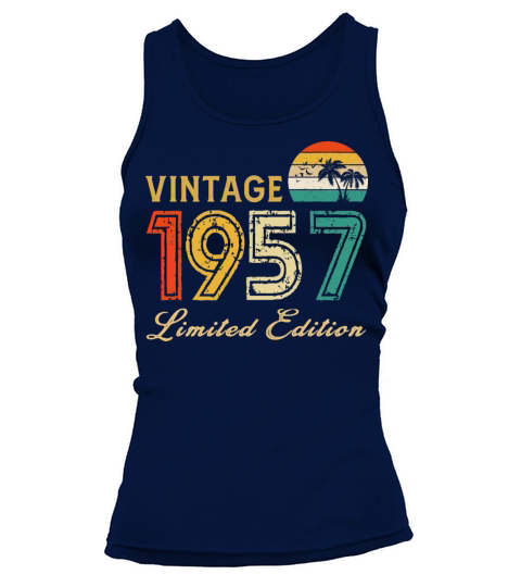 Vintage 1957 Limited Edition Made In 1957 Birthday Tank top Woman