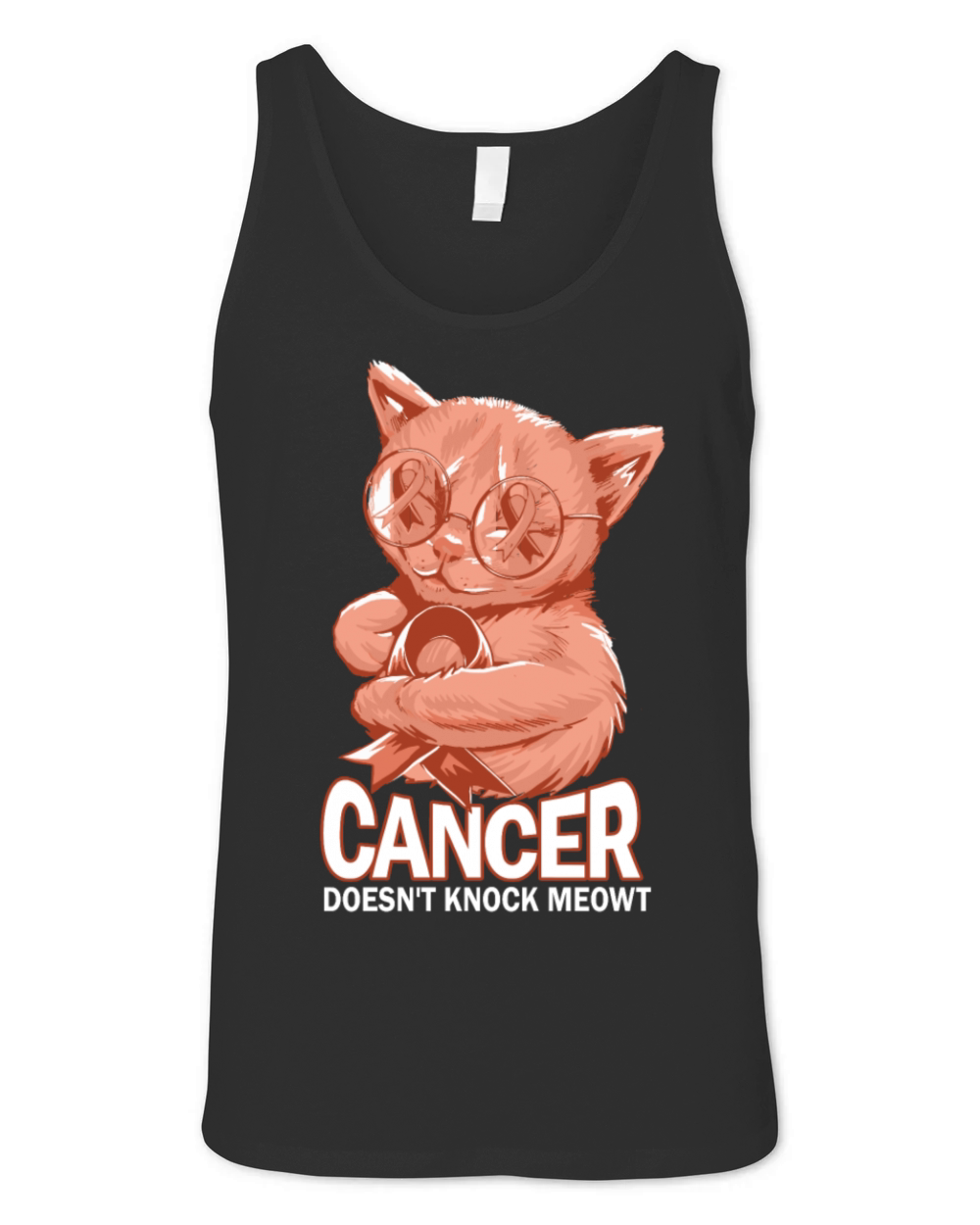Cancer Doesnt Knock Uterine Cancer Unisex Jersey Tank