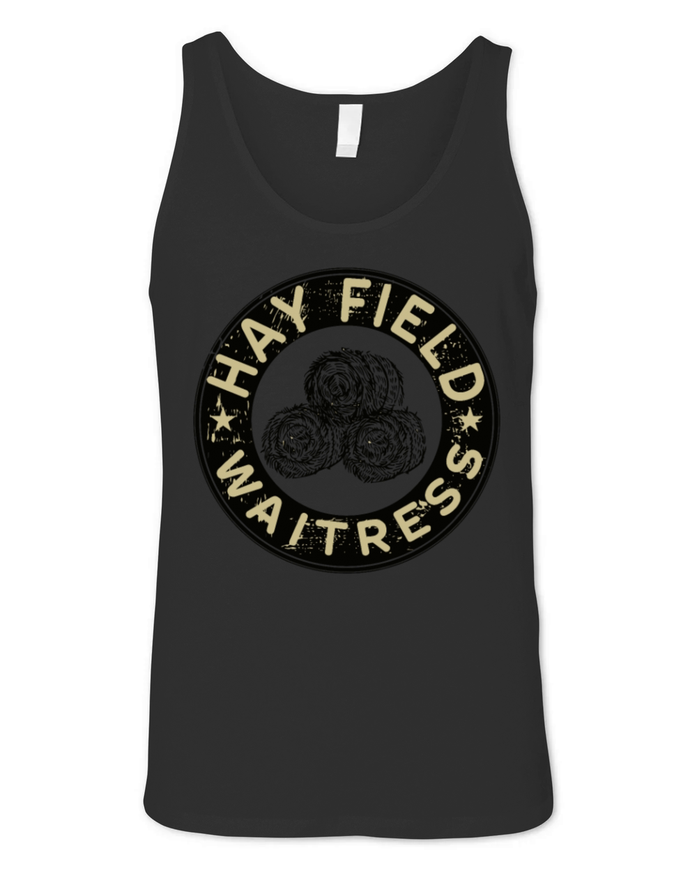 Hay Field Waitress Unisex Jersey Tank